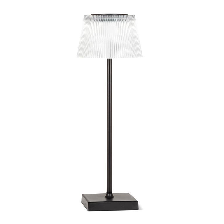 Abbott Fluted Shade LED Table Lamp, Rechargeable IP54 Waterproof Light