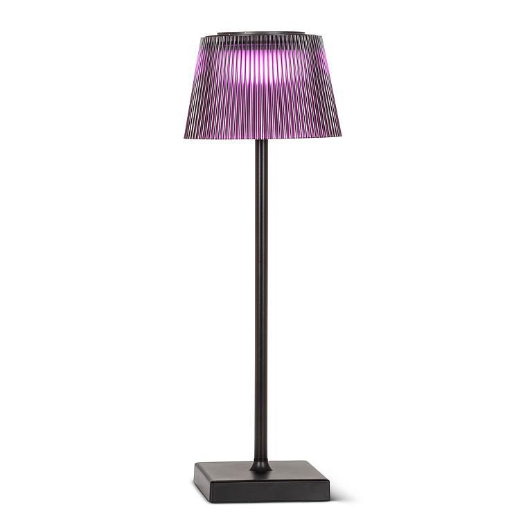 ブルテリア ノベルティフロアライト from Vancouver♪ Fluted Purple Shade LED Outdoor Table Lamp-15
