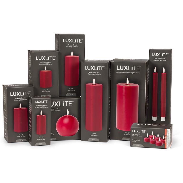 Red LED Ball Candle-4