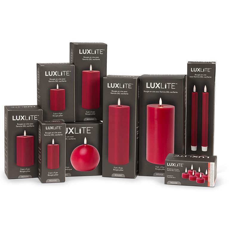Red LED Ball Candle-4