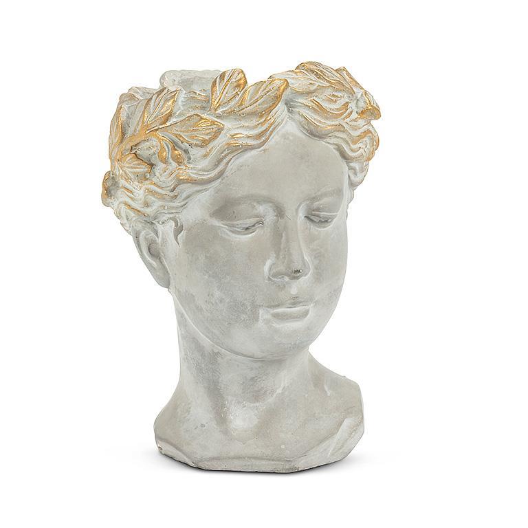 Sm Woman Head Planter-8.5
