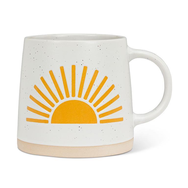 Wide Base Mug w/Sun-3.5"H(14oz)