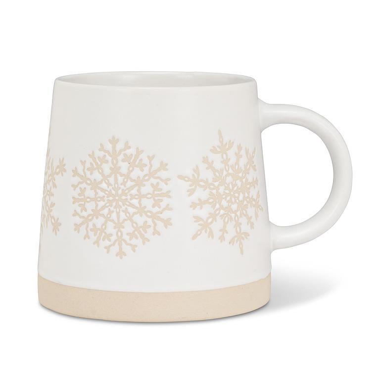 Wide Base Mug w/Snowflake Row-3.5