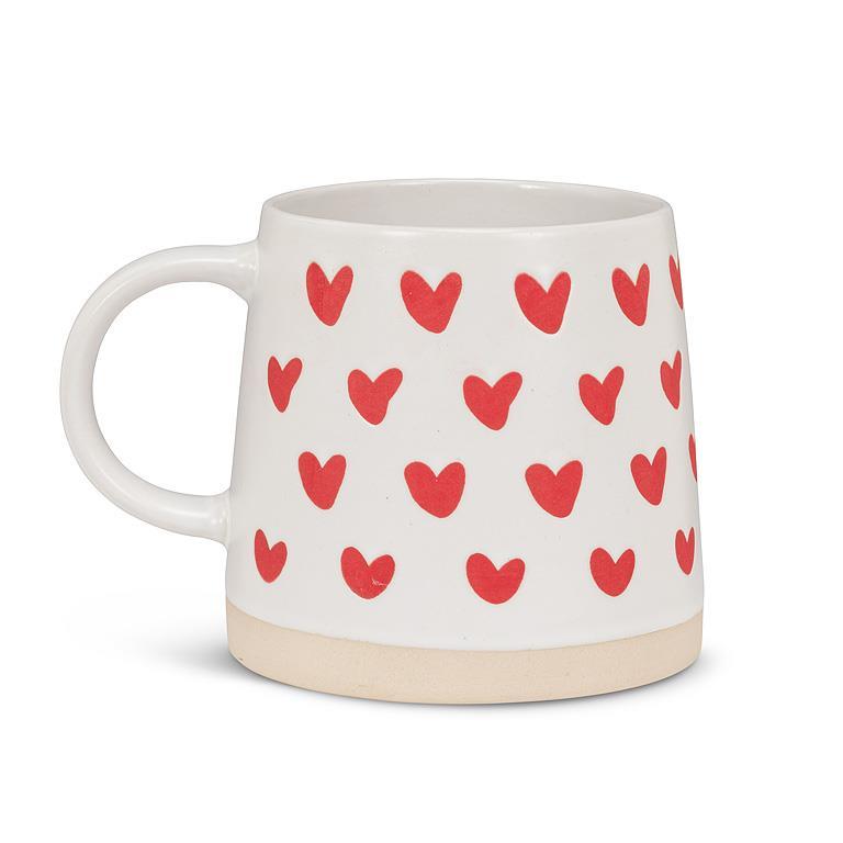 Wide Base Mug w/Hearts-3.5