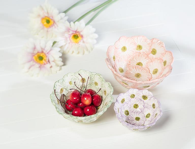 Lg Flower Bloom Bowl-Pnk-6