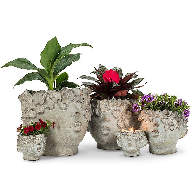 Lg Kissing Face Planter-11