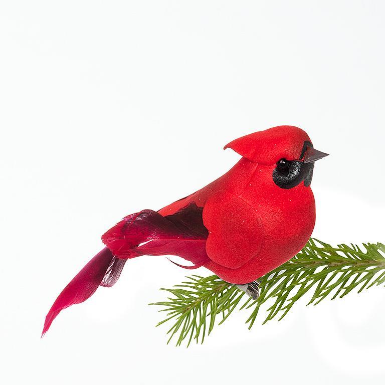 Red Cardinal Bird Clip-2Asst-3.5