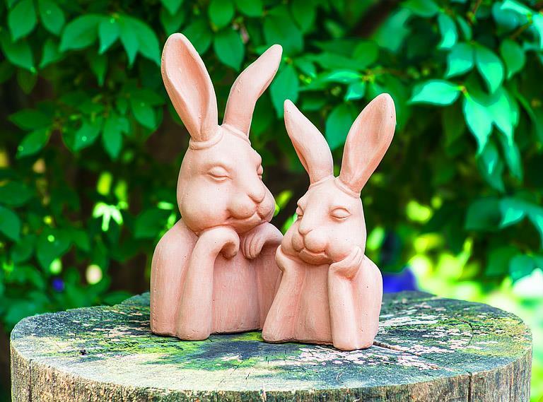 Sm Pondering Rabbit-Terracotta-8