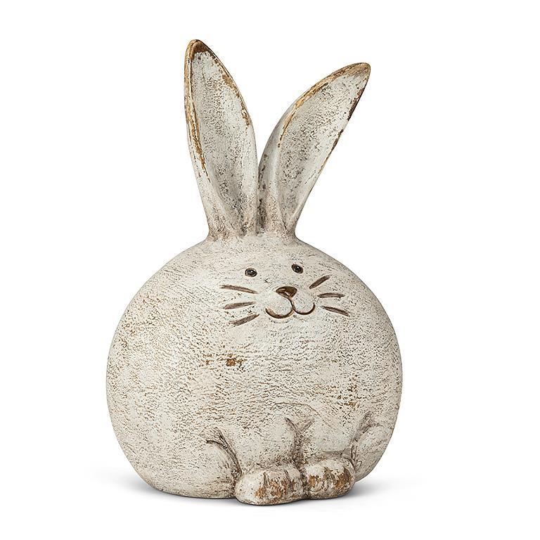 Rabbit Sm Fat Rabbit-Antq White-6.25