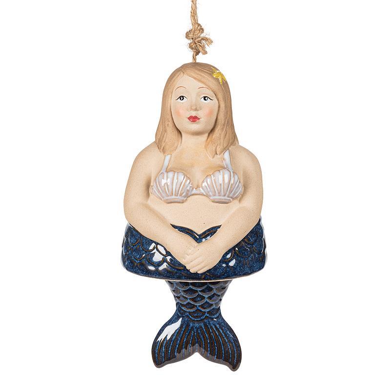 Mermaid blue big shell完売しました Nautical Aqua Capiz Blue Tailed Mermaid Holding Pearl In Clam