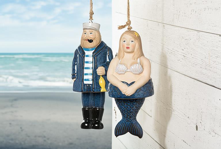 Mermaid Wind Chime-Blu-9
