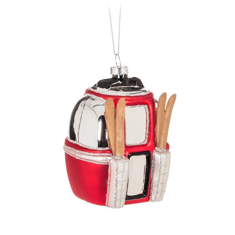 Abbott Collection Skiing Mouse in Gondola Ornament - Thumbnail 2