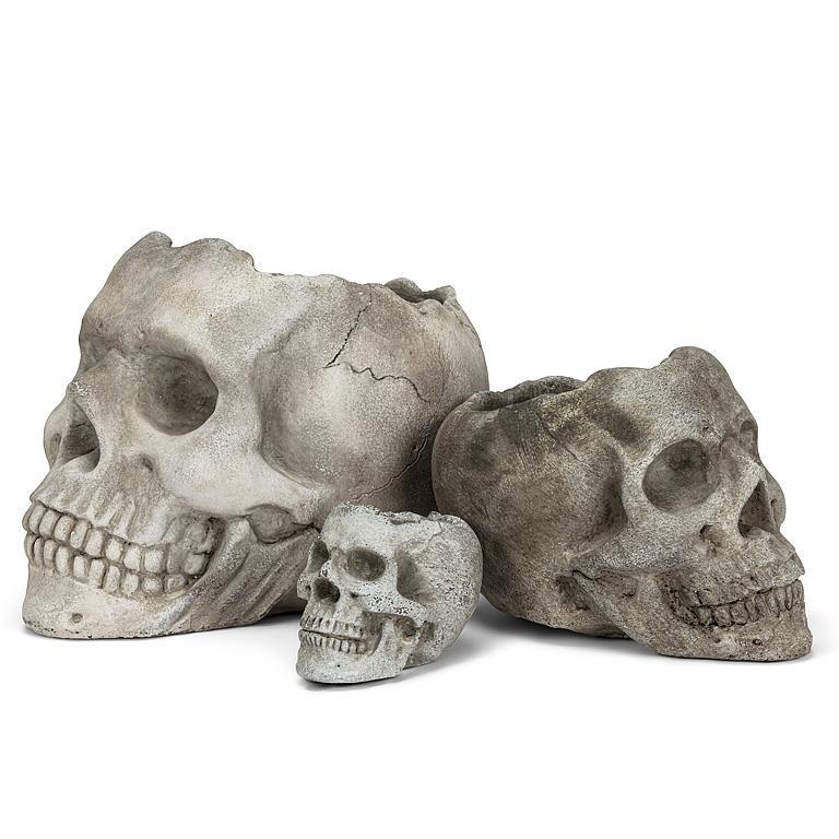 Lg Skull Planter-5