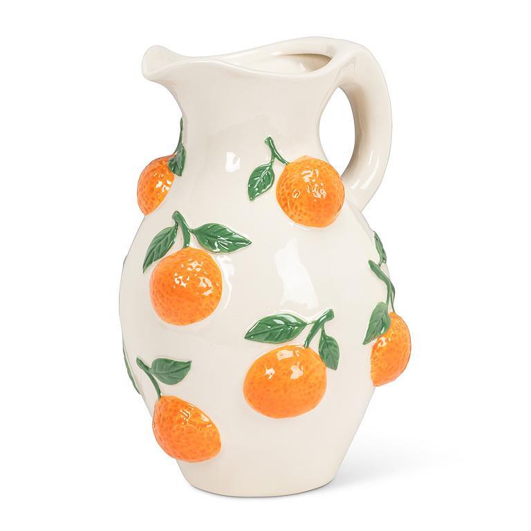 Lg Jug w/Oranges-10