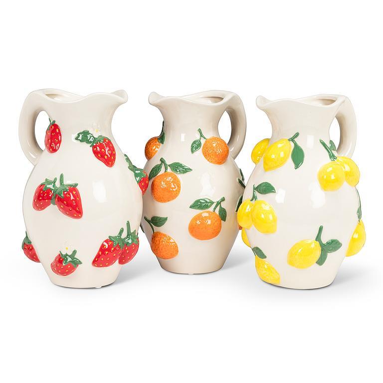 Lg Jug w/Oranges-10