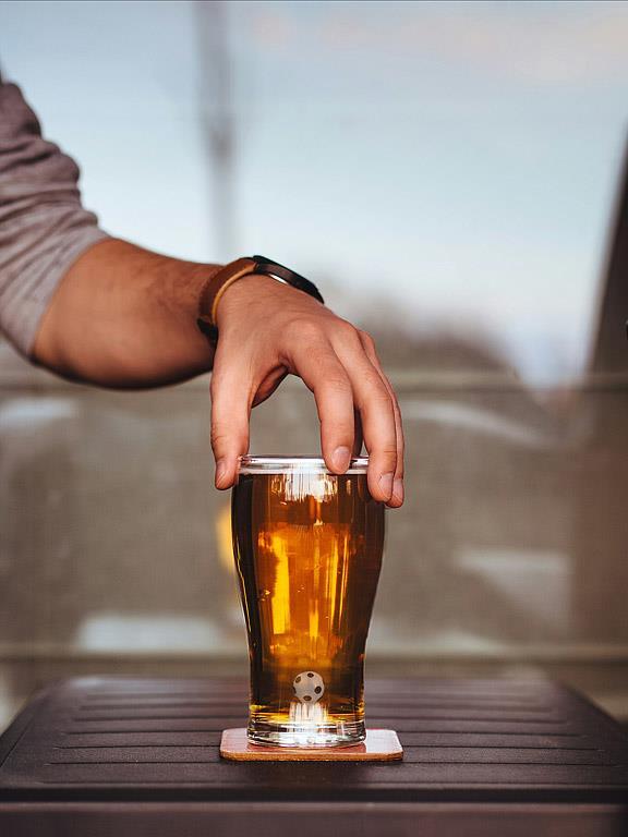 Soccer Ball Icon Beer Glass-6
