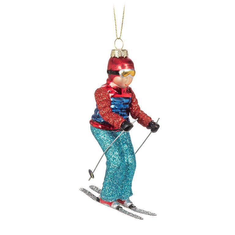 Downhill Skier Ornament-5