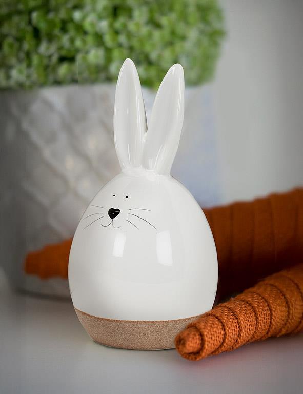 Lg Matte & Shiny Rabbit-Wht/Nat-8.5