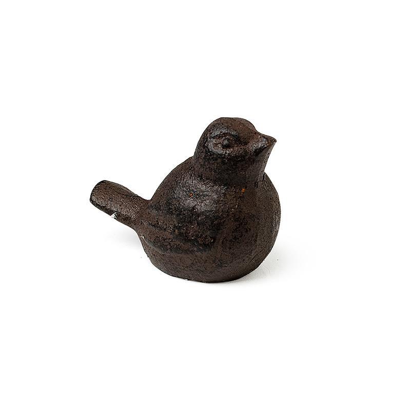 Mini Bird Figurine-Dk Brn-2