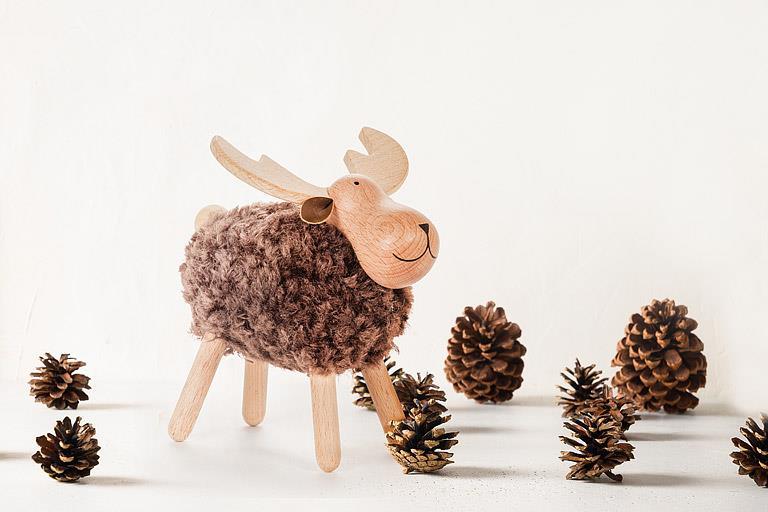 Lg Woolly Moose-Brn-6