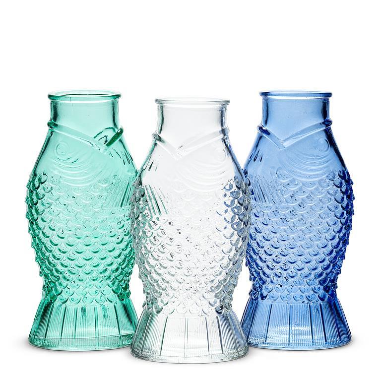 Sm Spouting Fish Vase-3Asst-7