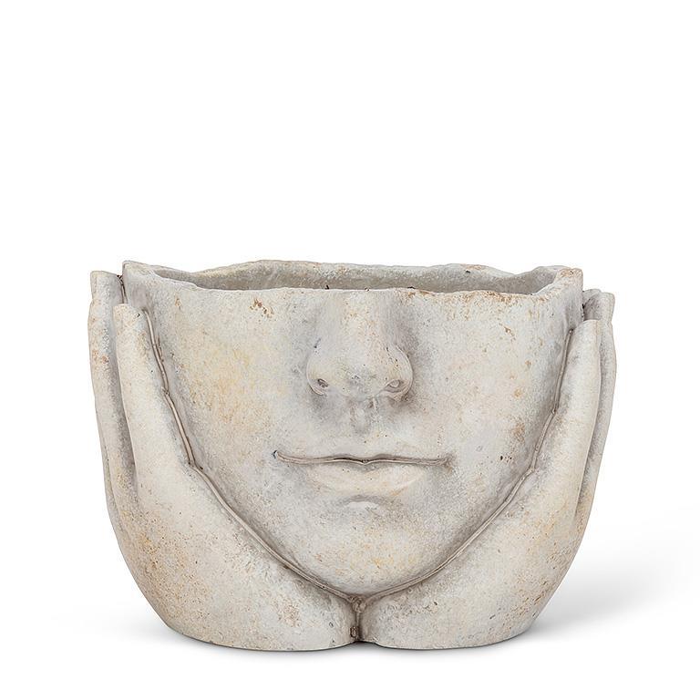 Abbott Collection AB 85 MINTON 15 5 in. Stoneware Classic Planter, Mint
