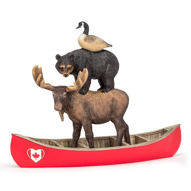 Stacked Winter Animals in Canoe-10