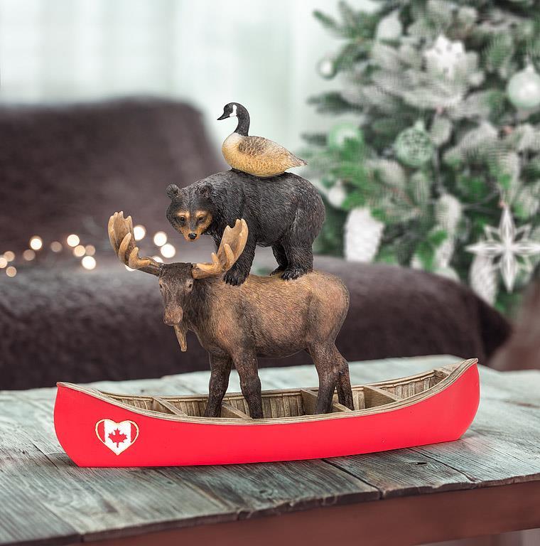 Stacked Winter Animals in Canoe-10