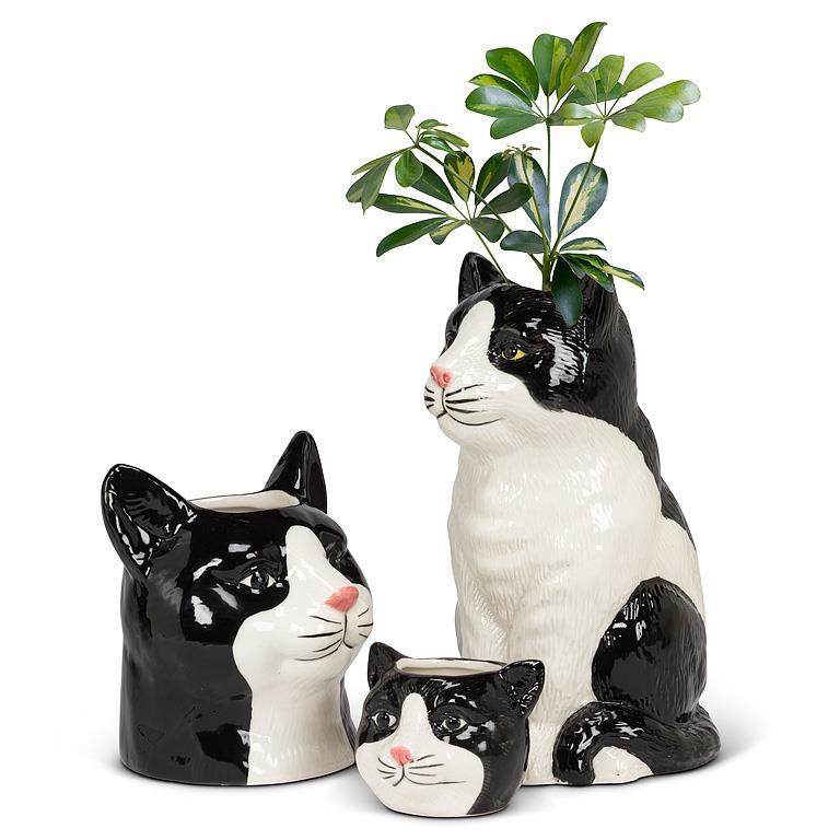 Sm Blk Cat Planter-2.5