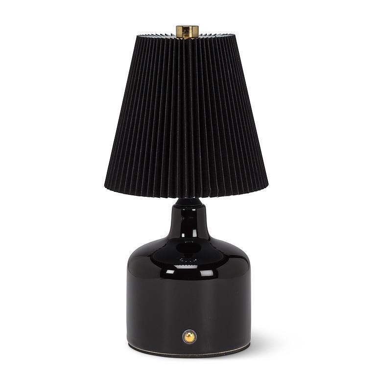 Small LED Lamp w/Pleated Shade-8.5