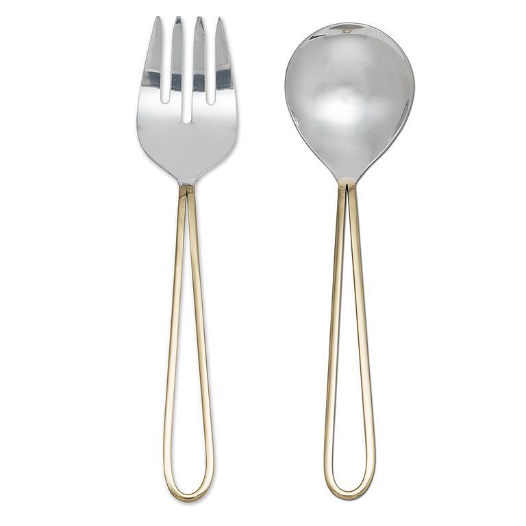 Loop Handle Salad Servers-11.5
