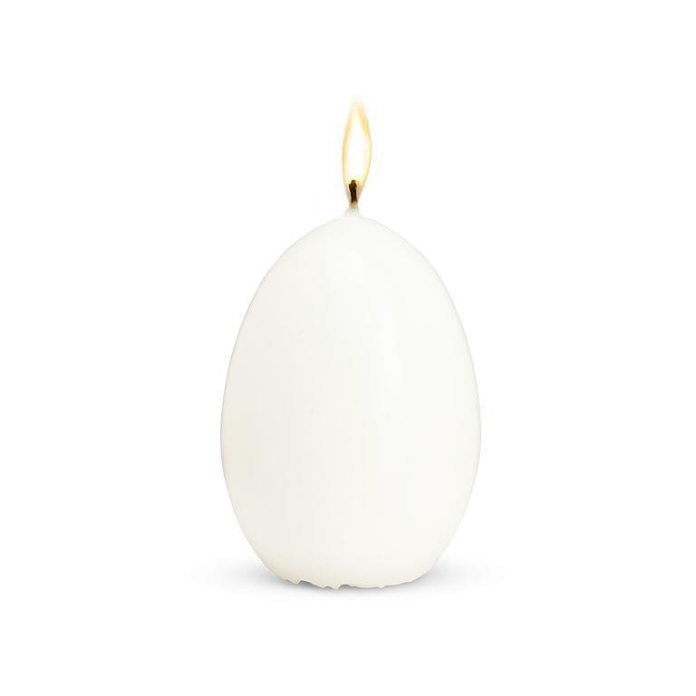 Sm Egg Shape Candle-Warm White-2.5