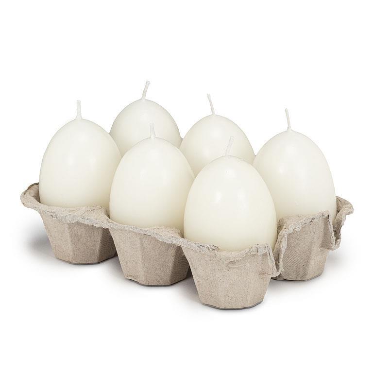Sm Egg Shape Candle-Warm White-2.5