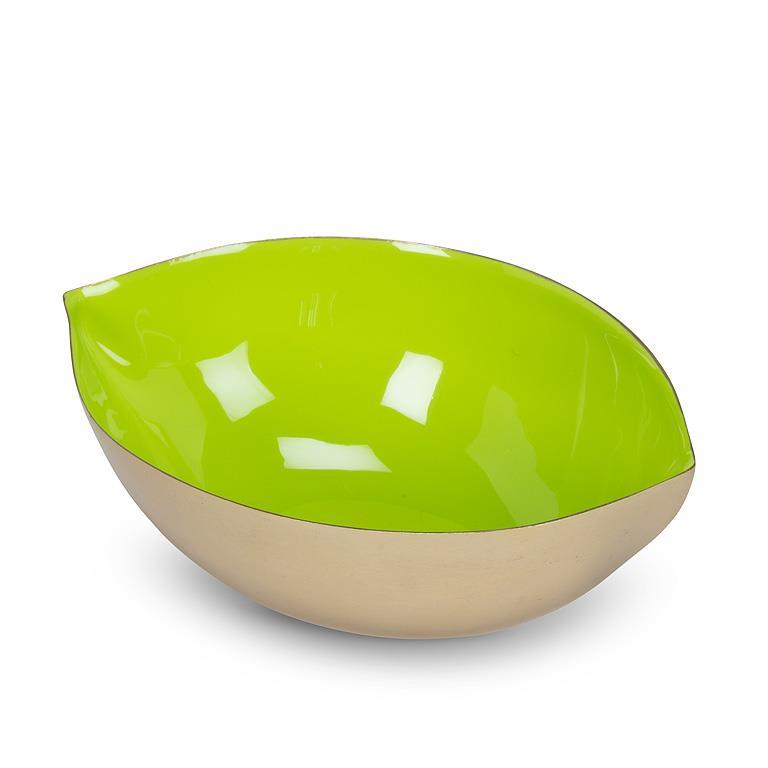 Lime Shaped Enamel Bowl-Grn-5.5