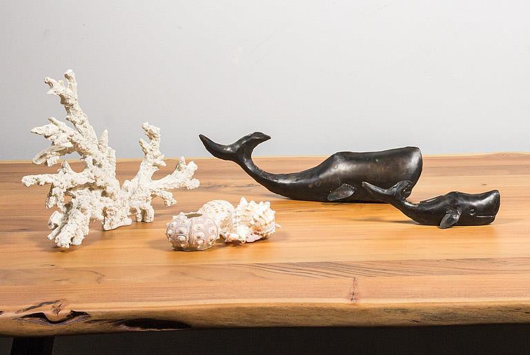 置物 WHALE Sm Whale Decor-Blk-13