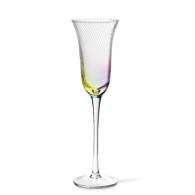 Stunning Iridescent Stemless Wine Glass - Pink Iris Tinted Goblet For Special Occasions