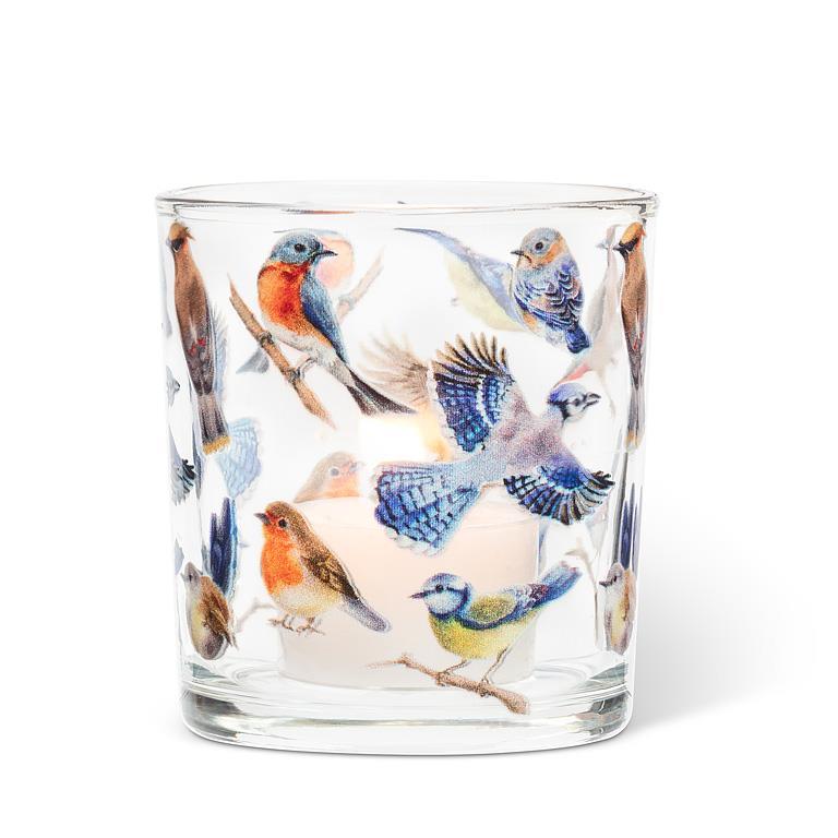 Porte-bougie Cottage Butterflies - Sarcelle, Porcelaine, Bougie Chauffe-plat