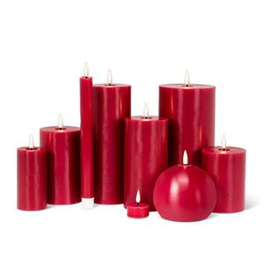 Red LED Ball Candle-4