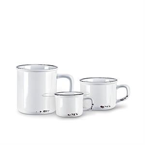 Enamel Look Cappuccino-White-2.5"H(8oz)