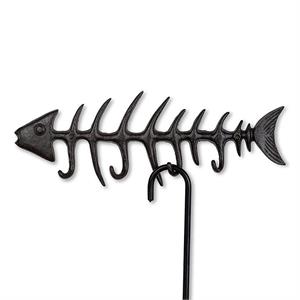 bone wood fish hooks craighead Bones Wall Hooks, 13" The perfect gift for your favorite fisherman Lg Fishbone Hook-Dk Brn-18"W