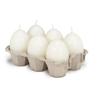 Sm Egg Shape Candle-Warm White-2.5