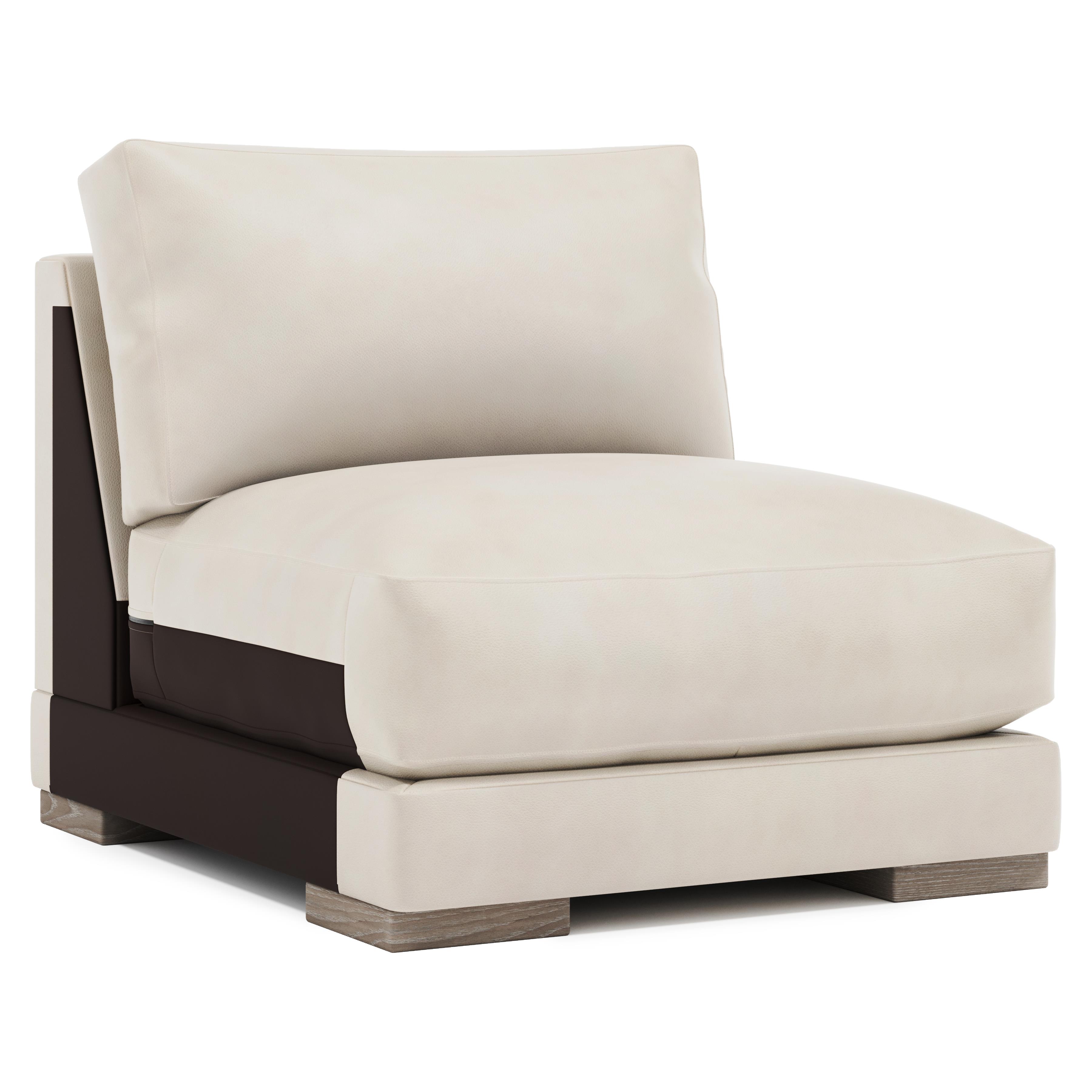 Lars Leather Armless Chair