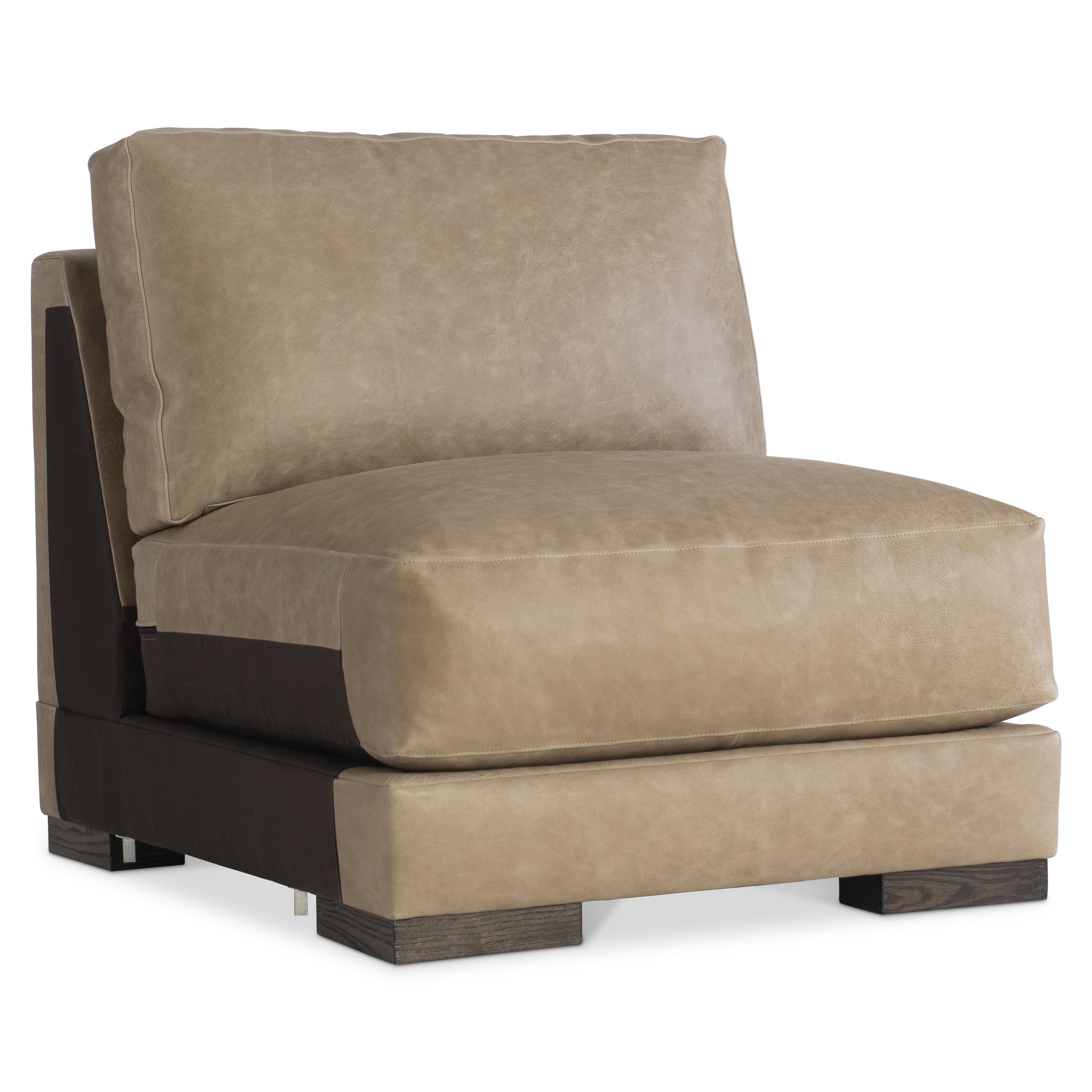 Lars Leather Armless Chair