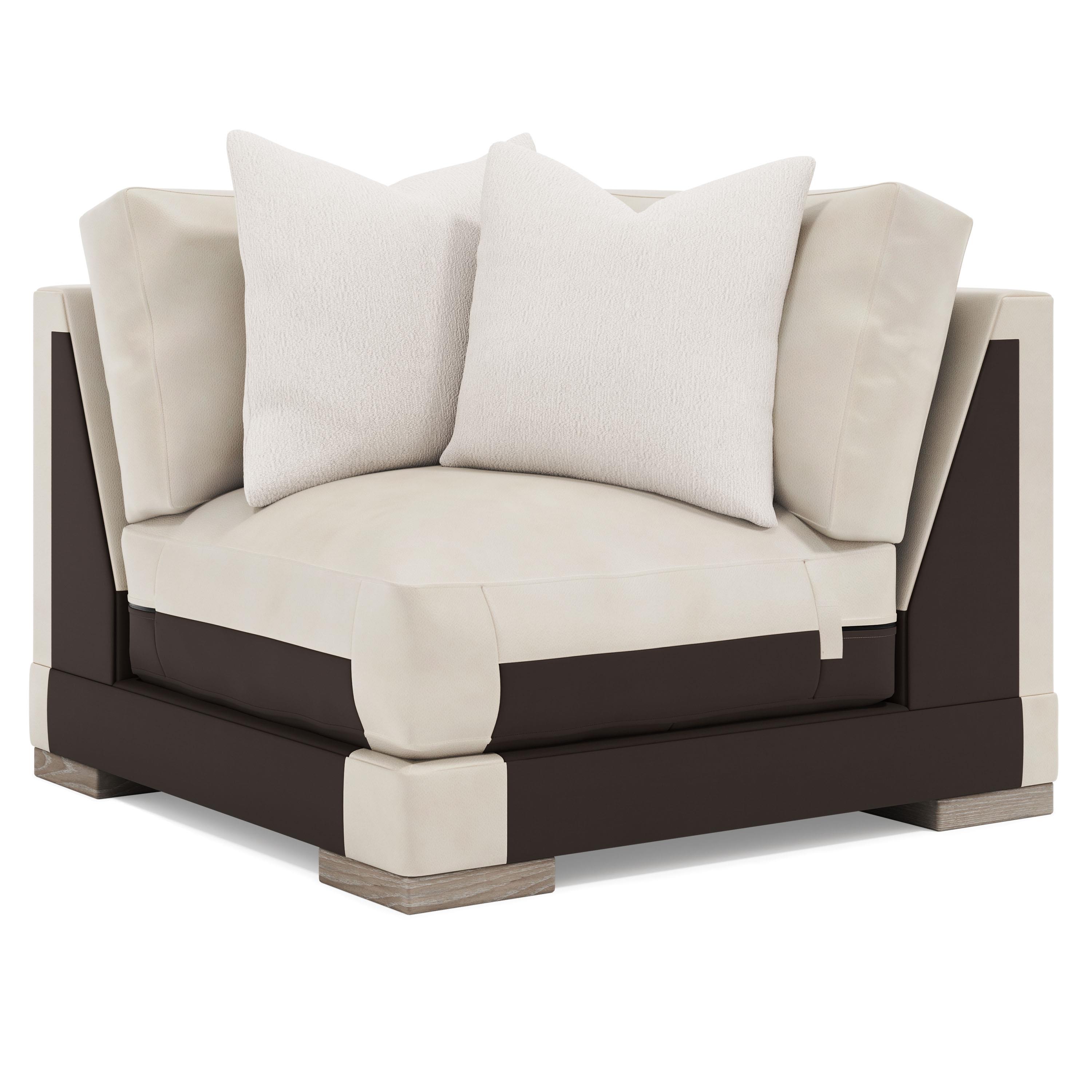 Lars Leather Corner Chair