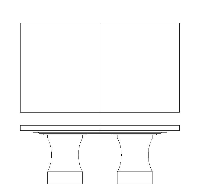 Aventura Dining Table Base