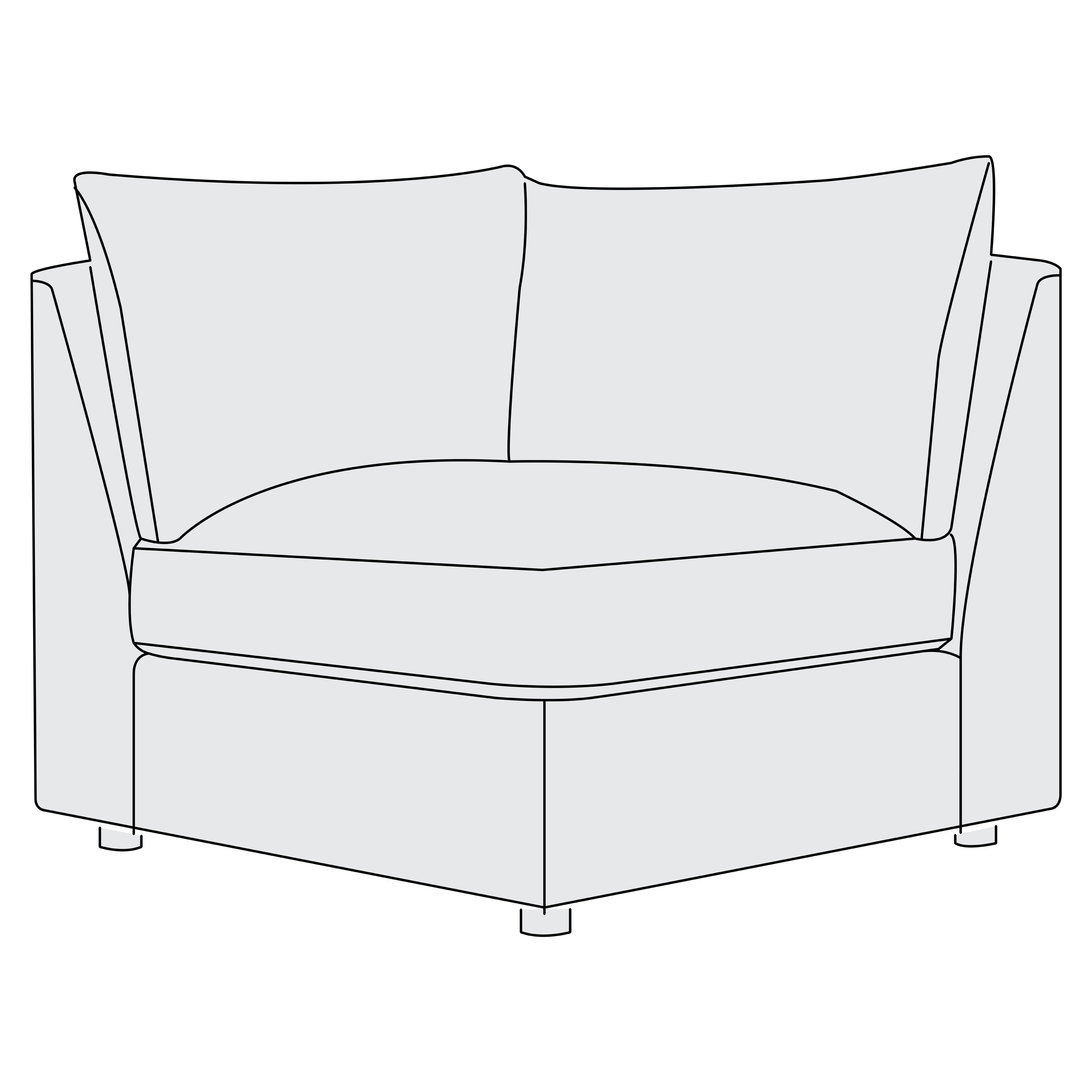 Preston Leather Corner Chair