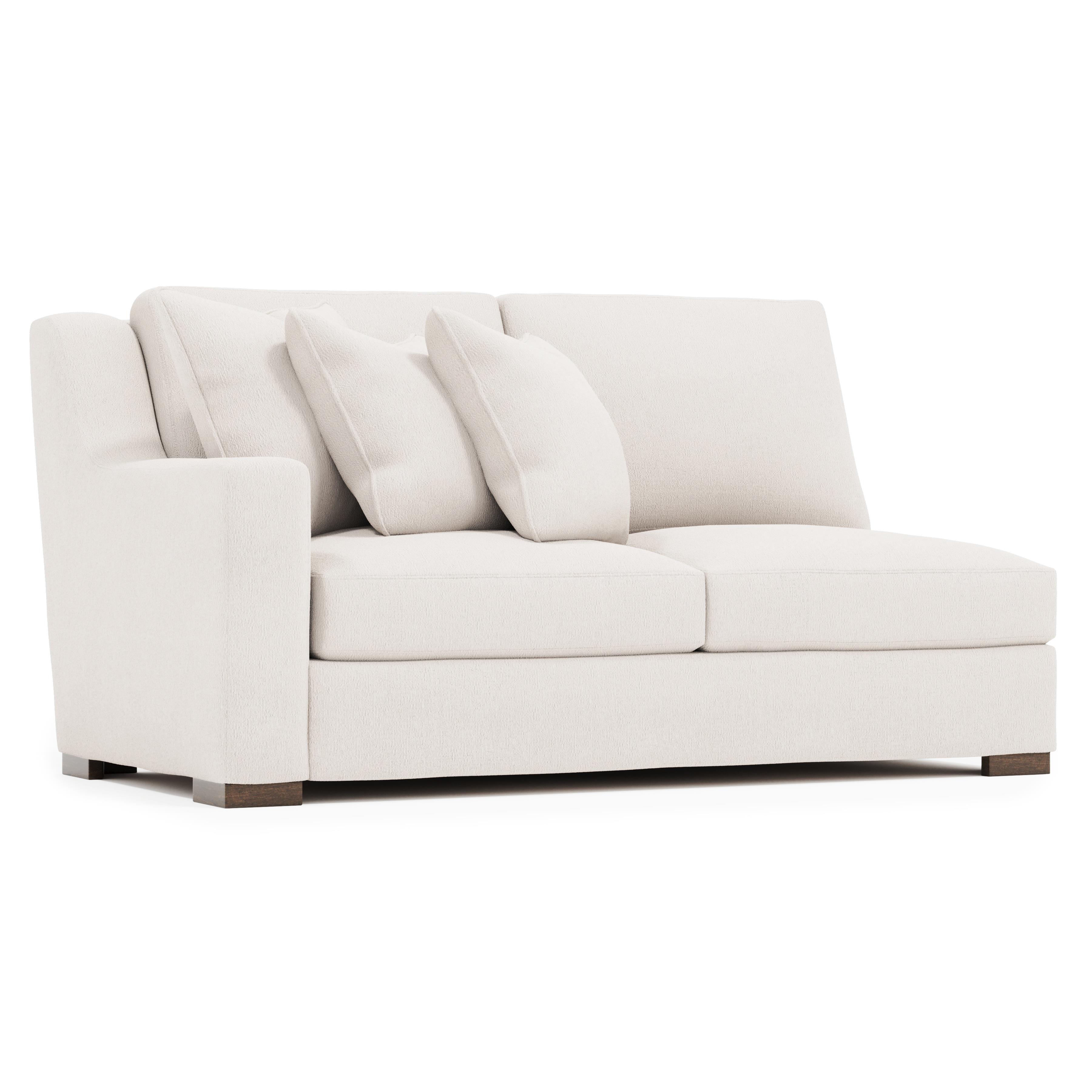 Germain Fabric Left Arm Loveseat