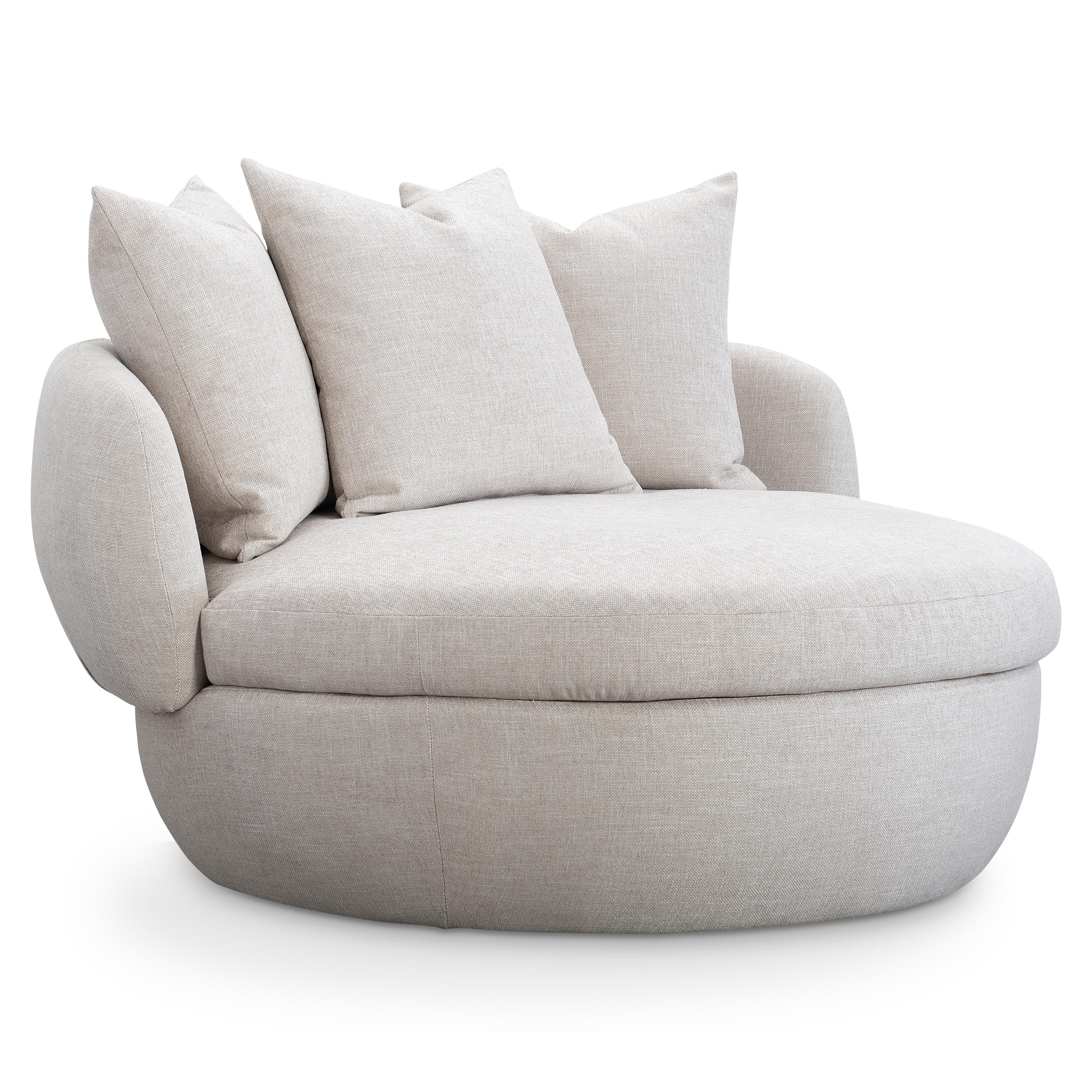 Ollie Fabric Swivel Chair
