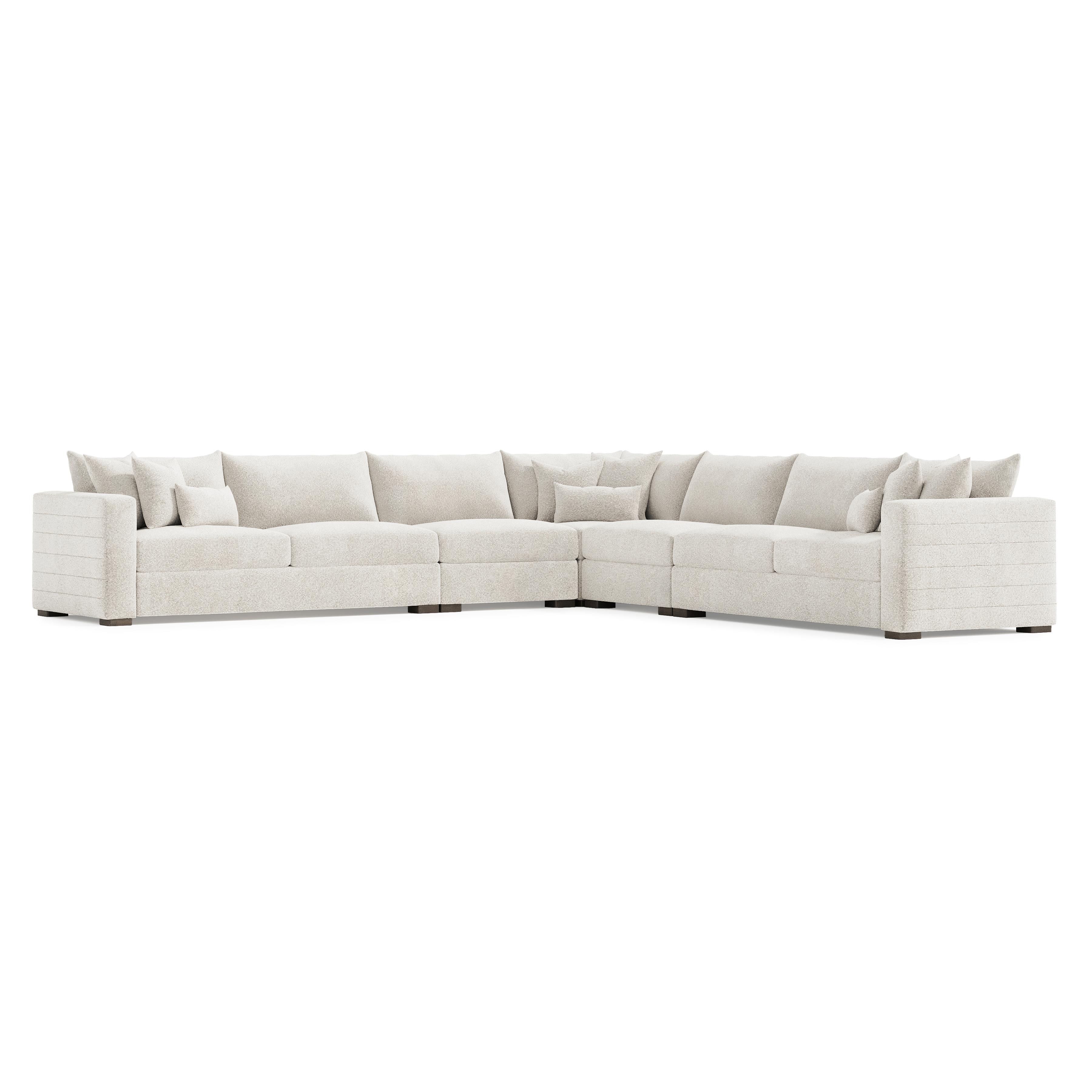  ECONOMICS EXPERIMENT クッション HEE レア Helena Fabric Sectional Wood Foot