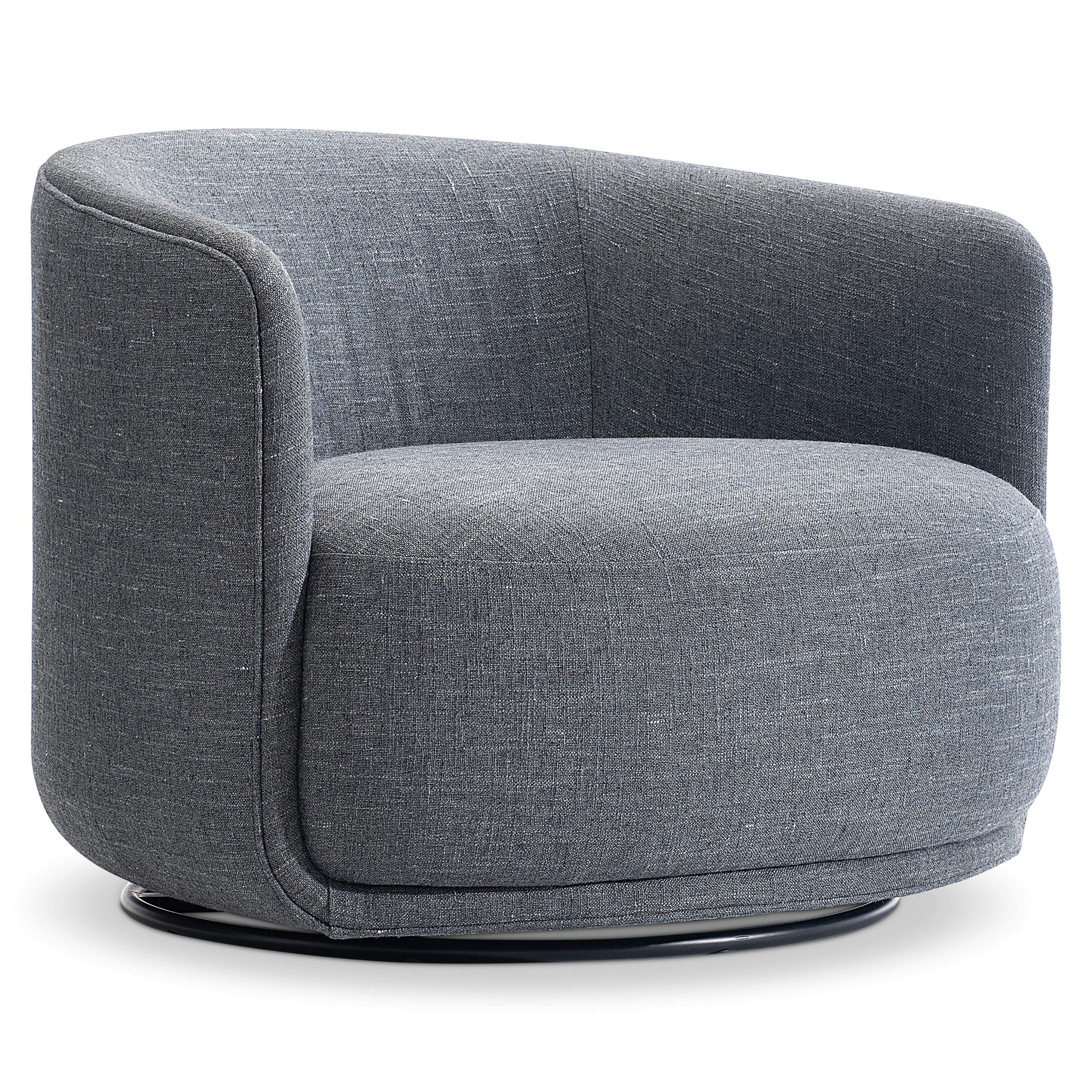コスモポリタン　クローディアシファー Astrid Fabric Swivel Chair